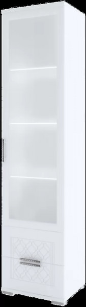 Тиффани гостиная М07 Пенал-витрина в Пангоды - pangody.mebel-tymen.ru | фото