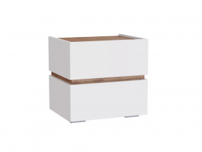 Тумба прикроватная  МС Аркон Белый/Дуб Вотан в Пангоды - pangody.mebel-tymen.ru | фото
