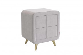 Тумба прикроватная Софи 2 галька (велюр) в Пангоды - pangody.mebel-tymen.ru | фото