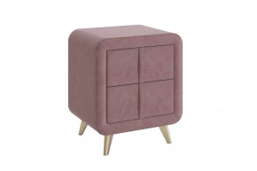 Тумба прикроватная Софи 2 пудра (велюр) в Пангоды - pangody.mebel-tymen.ru | фото
