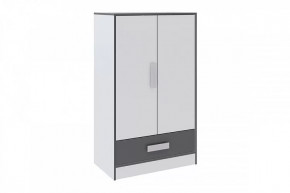 ТЭББИ Шкаф малый (ш800*г450*в1350мм), Белый/Белый-Графит серый в Пангоды - pangody.mebel-tymen.ru | фото