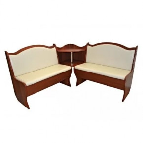 Угловая скамья Аленка-1 Орех в Пангоды - pangody.mebel-tymen.ru | фото