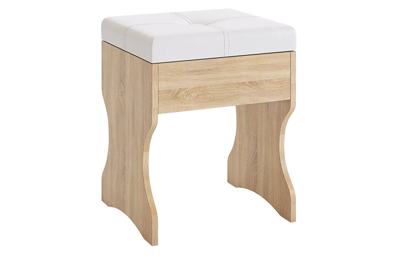 Пуф Виктория-1 дуб сонома в Пангоды - pangody.mebel-tymen.ru | фото