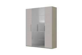 Вива Шкаф распашной ШР-4 2 зеркала Латте/Текстиль в Пангоды - pangody.mebel-tymen.ru | фото
