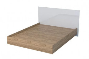 ЭГО Кровать (арт.031) Дуб крафт/Белый глянец Диал в Пангоды - pangody.mebel-tymen.ru | фото